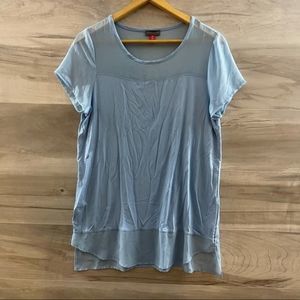 Vince Camuto Short Sleeve Long Blouse